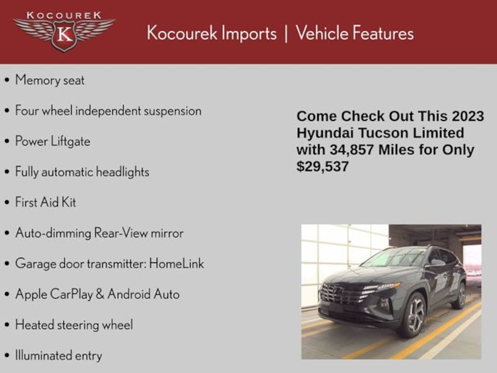 Used 2023 Hyundai Tucson Limited SUV