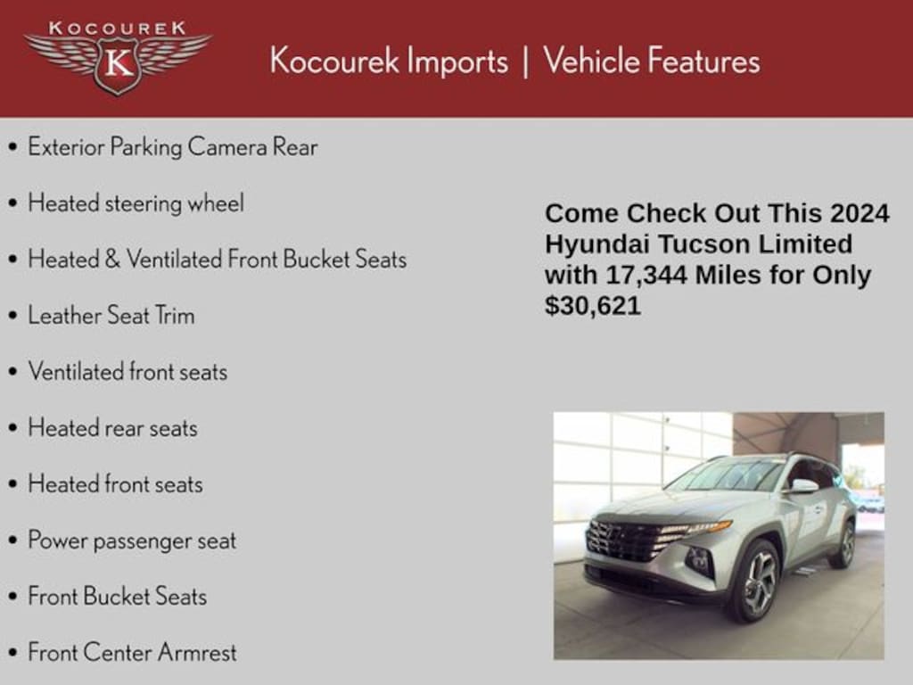 Used 2024 Hyundai Tucson Limited SUV