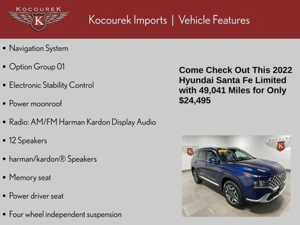 Used 2022 Hyundai Santa Fe Limited SUV