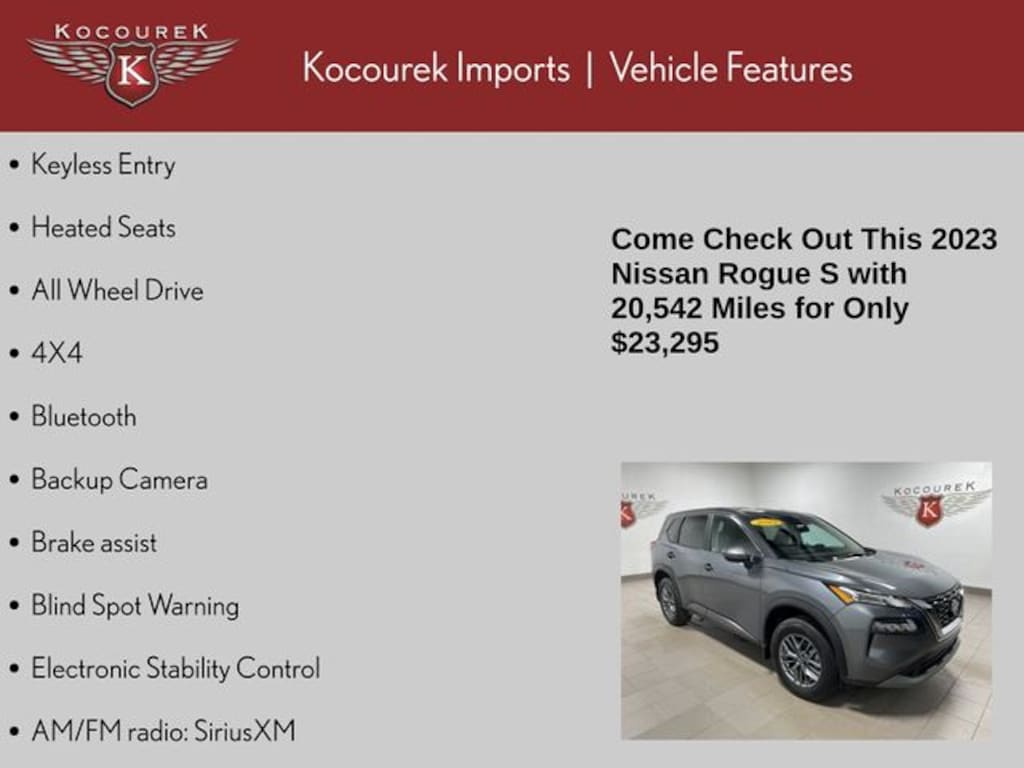 Used 2023 Nissan Rogue S SUV