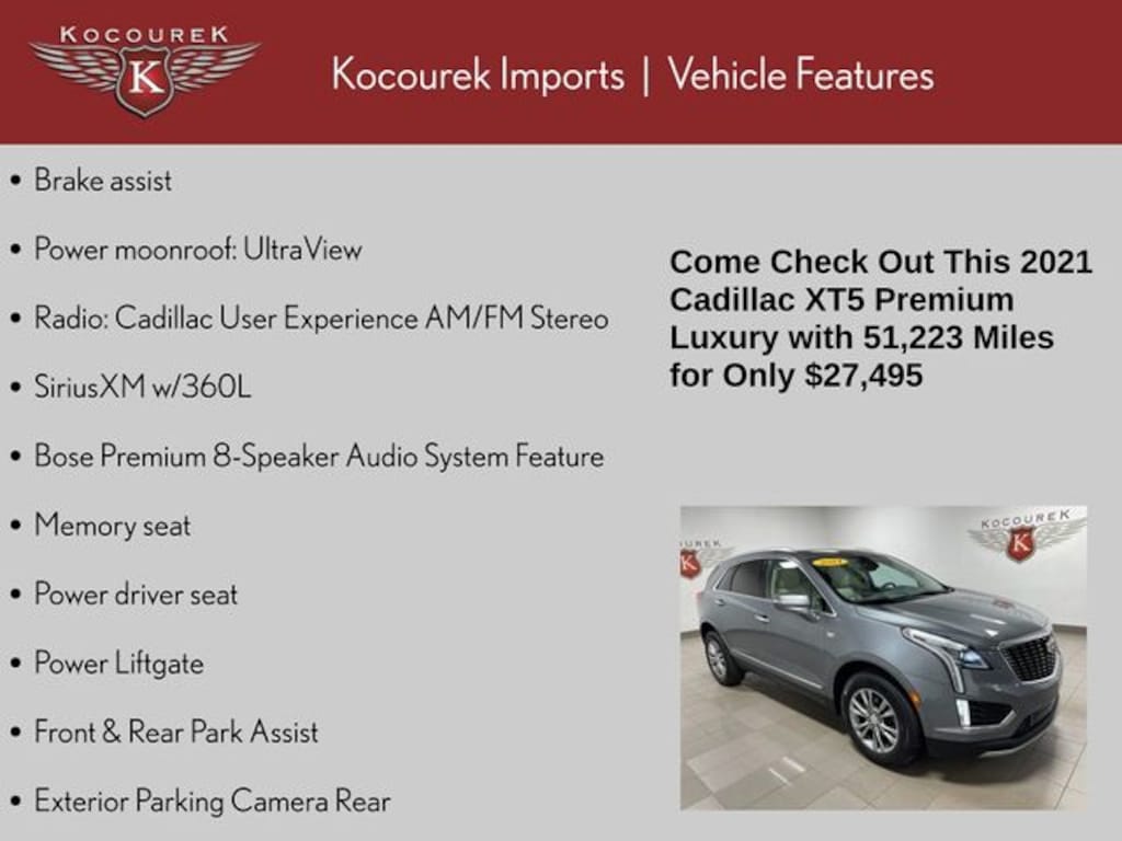 Used 2021 Cadillac XT5 Premium Luxury SUV