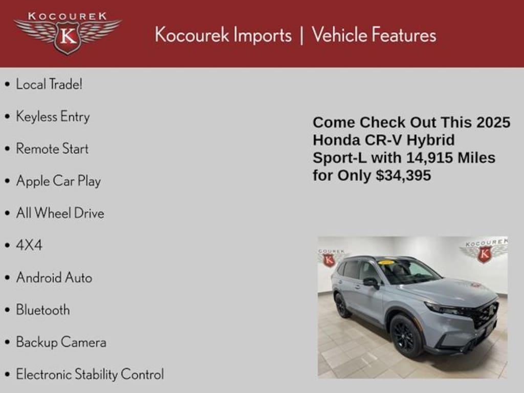 Used 2025 Honda CR-V Hybrid Sport-L SUV