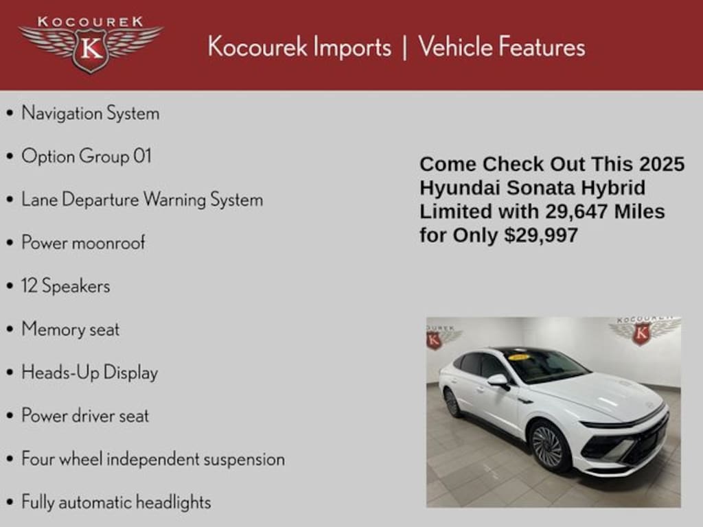 Used 2025 Hyundai Sonata Hybrid Limited Sedan