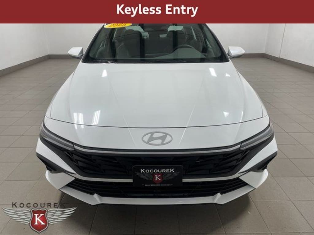 Certified 2025 Hyundai Elantra Hybrid Blue Sedan