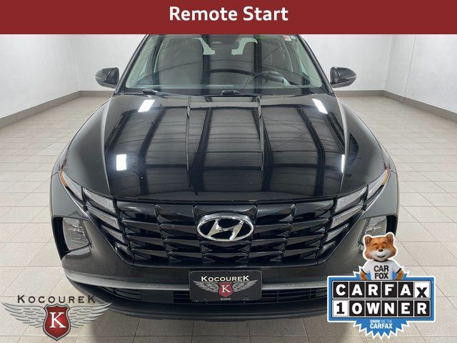 Used 2022 Hyundai Tucson Blue with VIN KM8JBCA19NU022419 for sale in Rib Mountain, WI