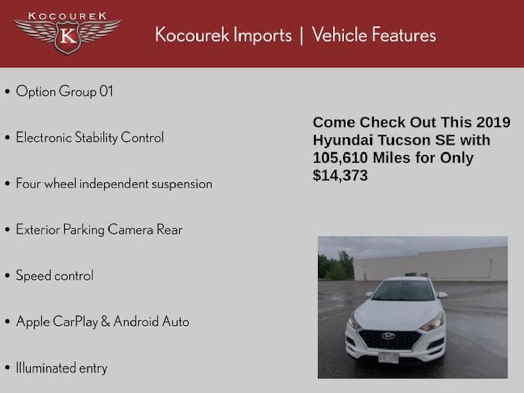 Used 2019 Hyundai Tucson SE SUV