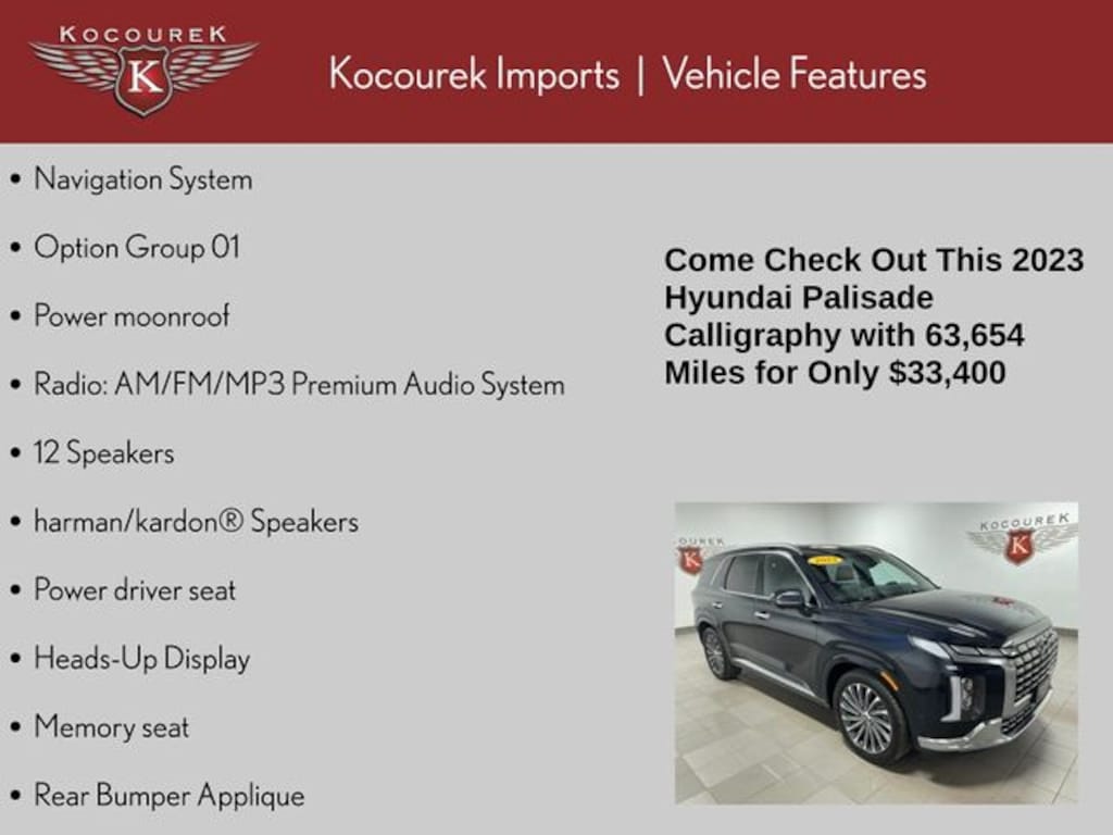 Used 2023 Hyundai Palisade Calligraphy SUV