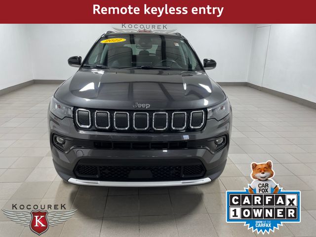 Used 2022 Jeep Compass Limited with VIN 3C4NJDCB4NT171027 for sale in Wausau, WI