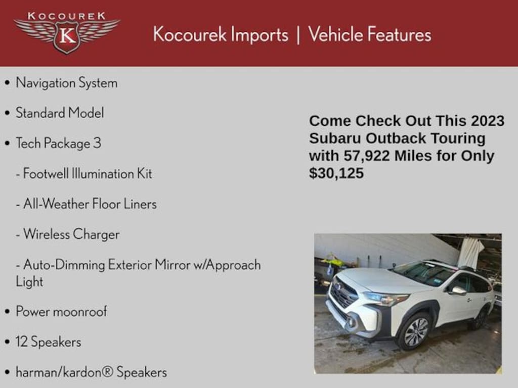 Used 2023 Subaru Outback Touring SUV