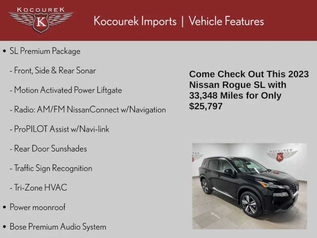 Used 2023 Nissan Rogue SL SUV