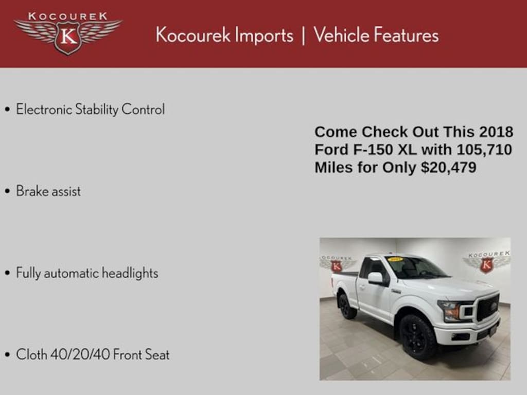 Used 2018 Ford F-150 XL Truck