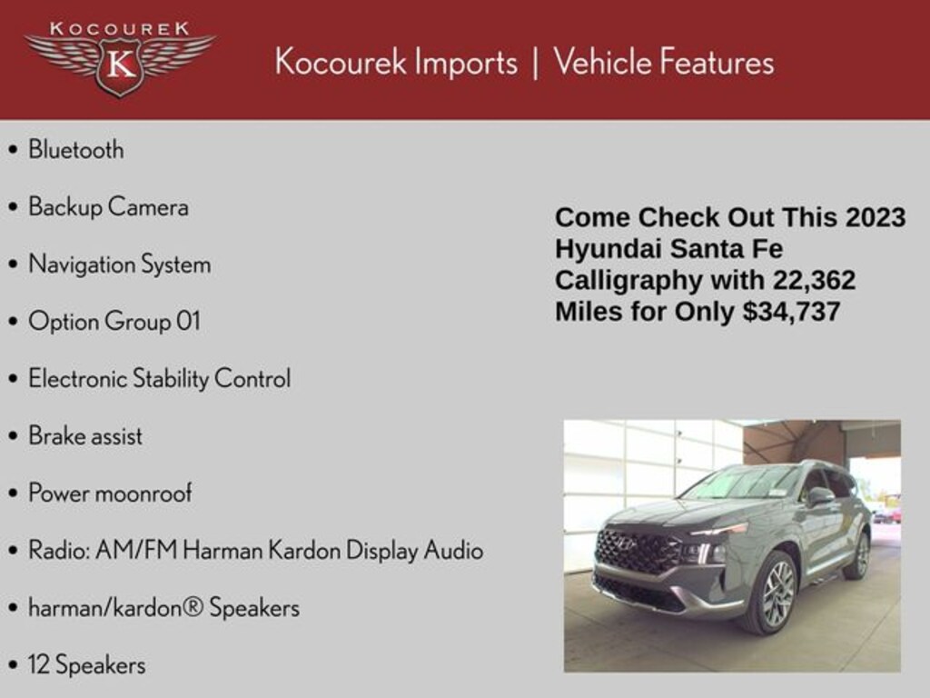 Used 2023 Hyundai Santa Fe Calligraphy SUV