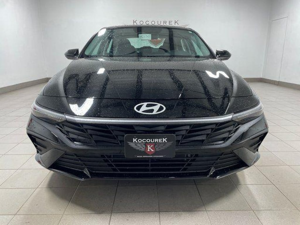 New 2026 Hyundai Elantra Hybrid Blue Sedan