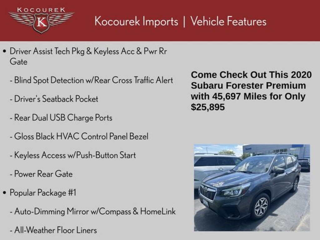 Used 2020 Subaru Forester Premium SUV