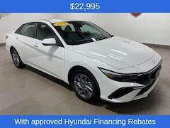 2025 Hyundai Elantra Hybrid Blue Sedan