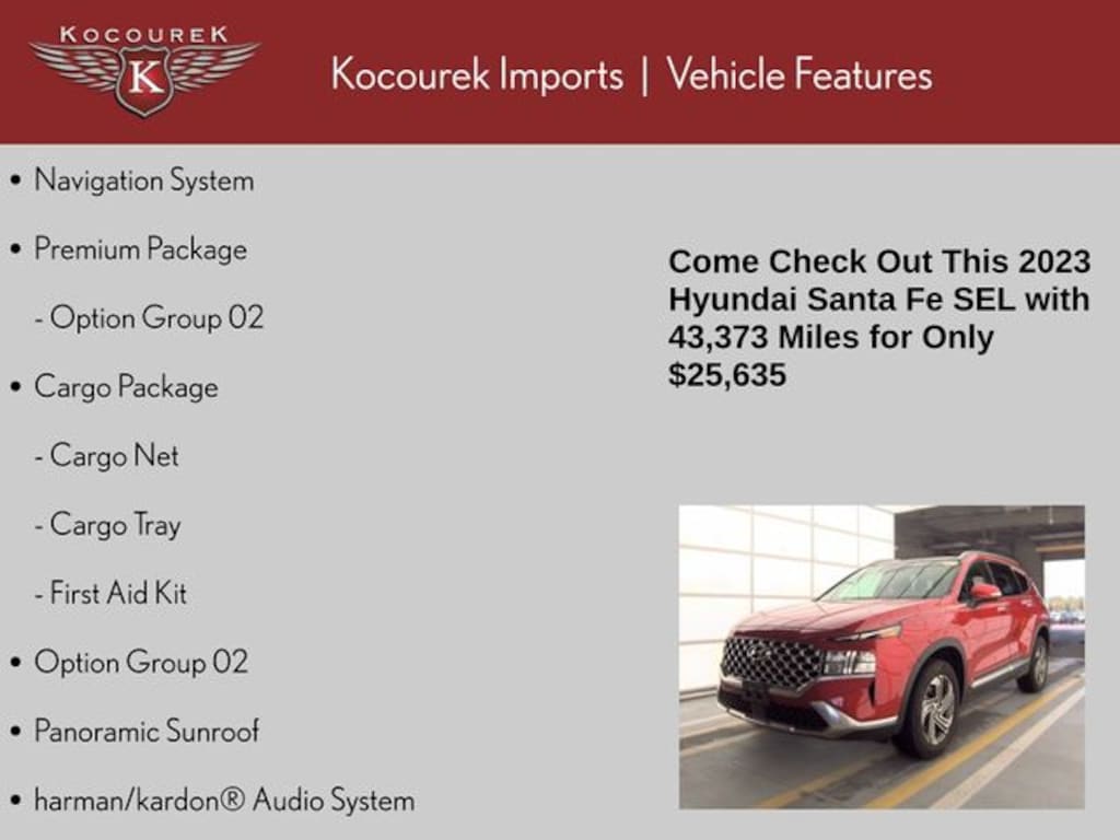 Used 2023 Hyundai Santa Fe SEL SUV
