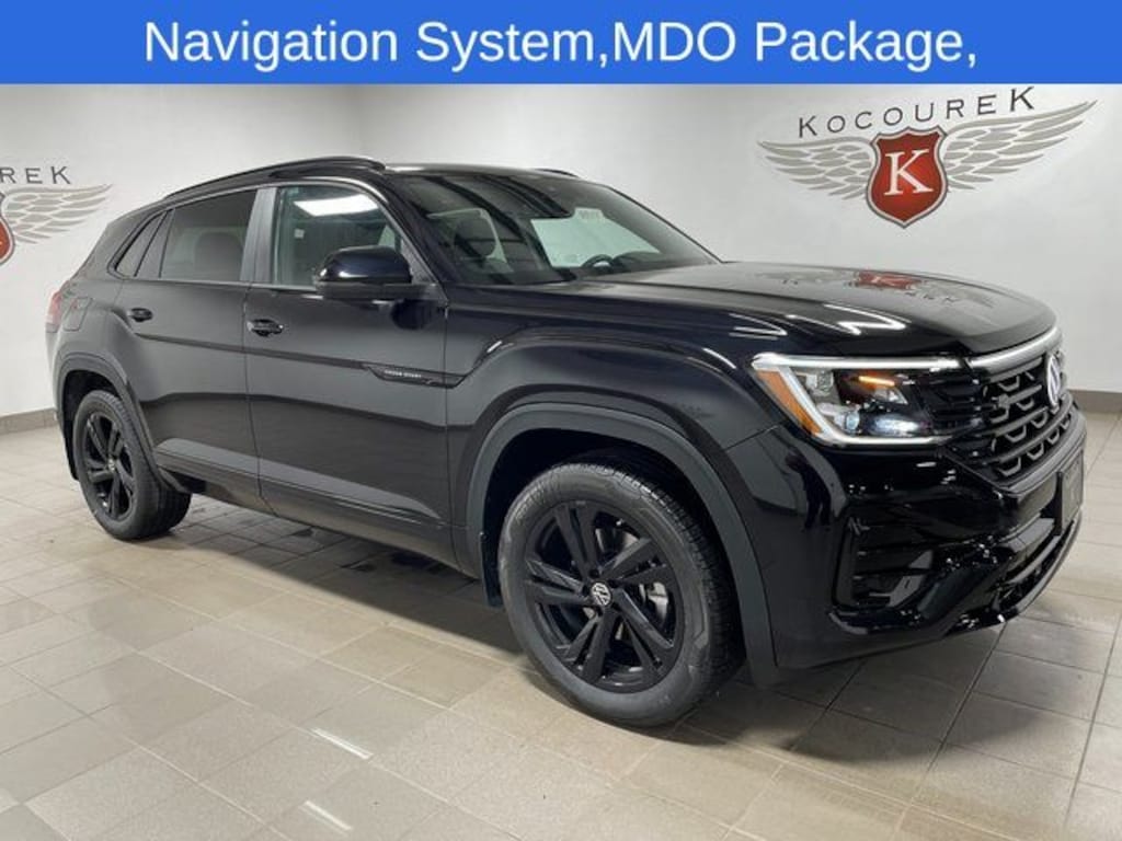 New 2026 Volkswagen Atlas Cross Sport 2.0T SEL R-Line Black SUV