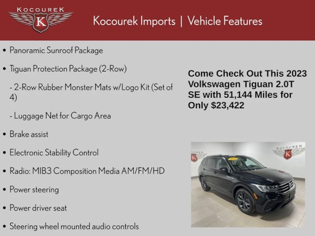Used 2023 Volkswagen Tiguan 2.0T SE SUV