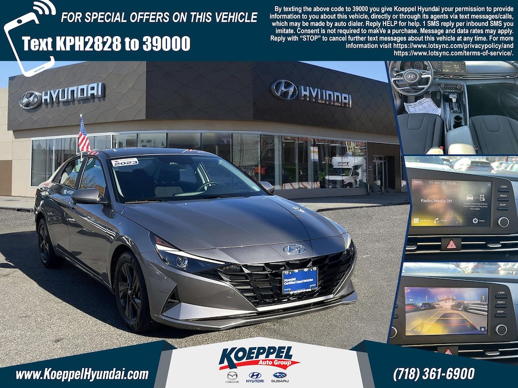 Certified 2023 Hyundai Elantra SEL Sedan