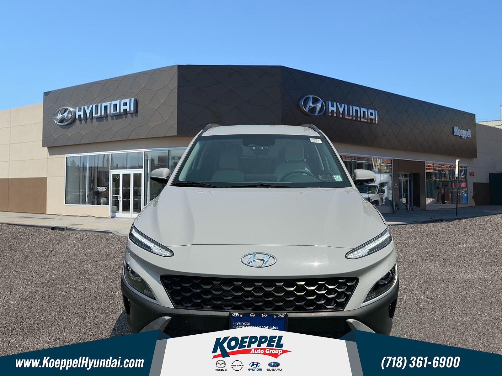 Certified 2023 Hyundai Kona SEL with VIN KM8K6CAB2PU958127 for sale in Long Island City, NY