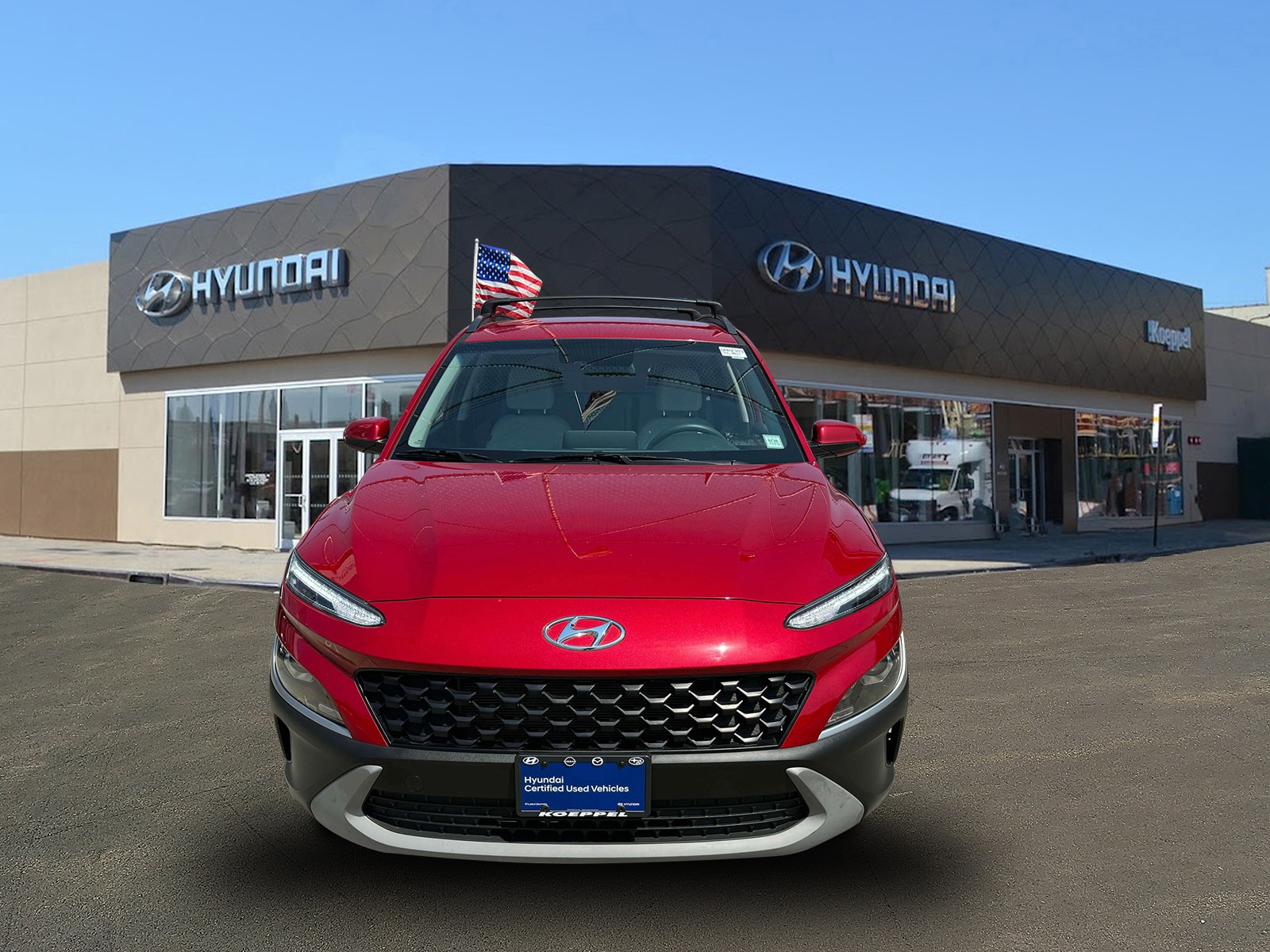 Certified 2023 Hyundai Kona SEL with VIN KM8K6CAB3PU952286 for sale in Long Island City, NY