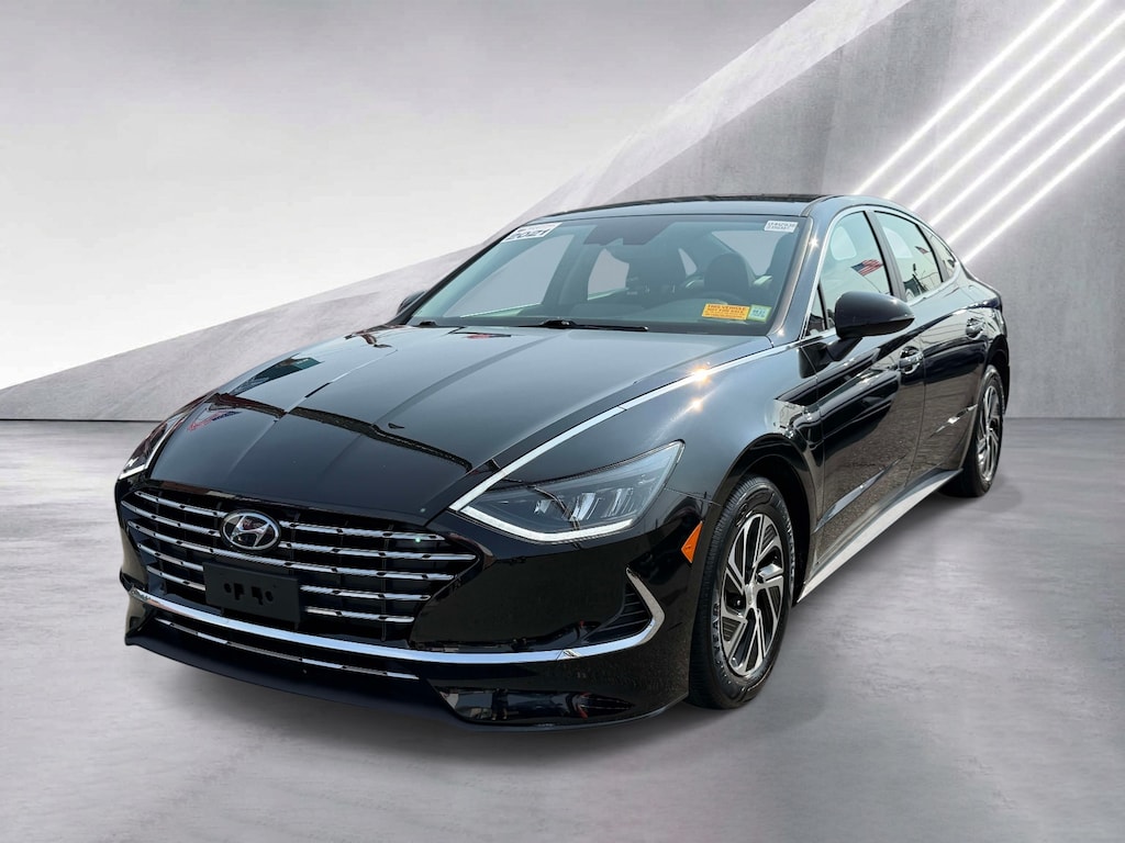 Certified 2021 Hyundai Sonata Hybrid Blue Sedan