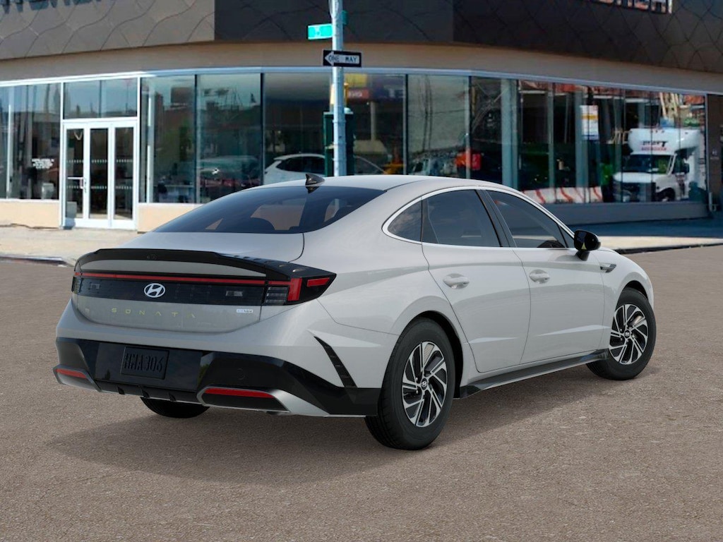New 2026 Hyundai Sonata Hybrid Blue Sedan