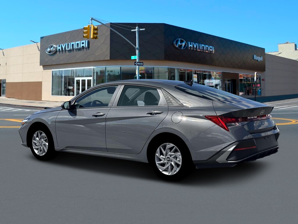 New 2026 Hyundai Elantra Hybrid Blue Sedan