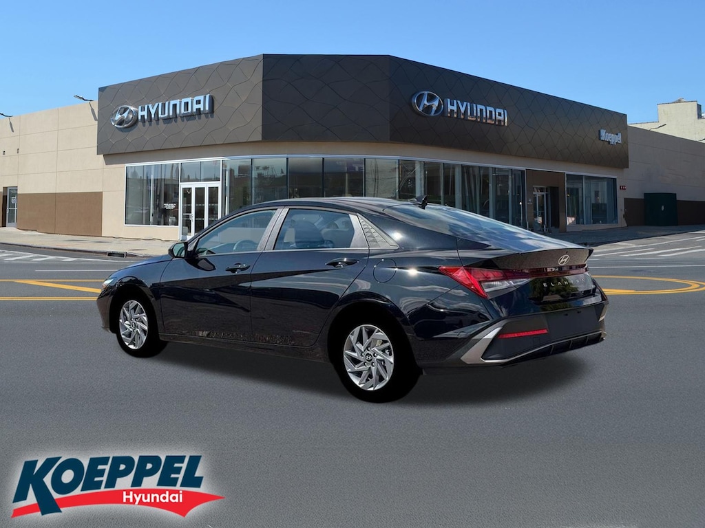 New 2026 Hyundai Elantra Hybrid Blue Sedan