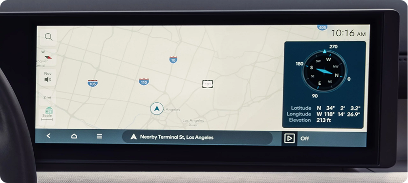 12.3-inch touchscreen navigation