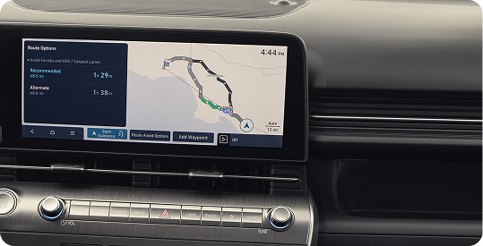 12.3-inch touchscreen navigation display