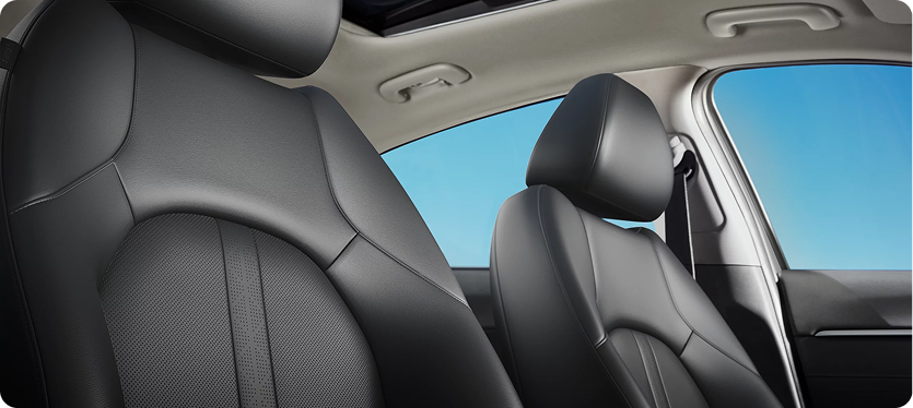 Premium leather seating surfaces