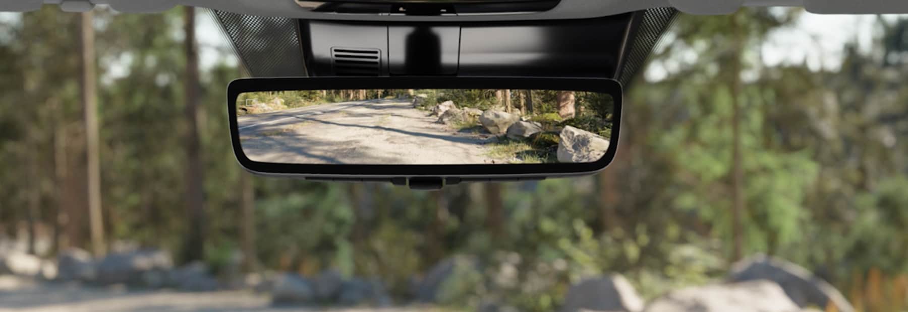 Digital rearview mirror display
