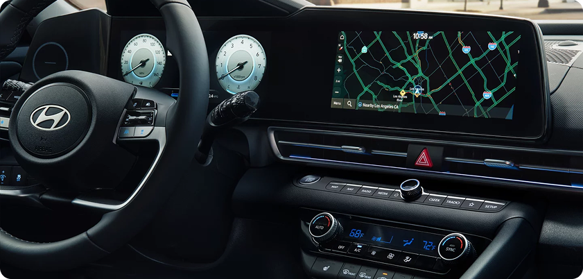 10.25-inch color touchscreen display