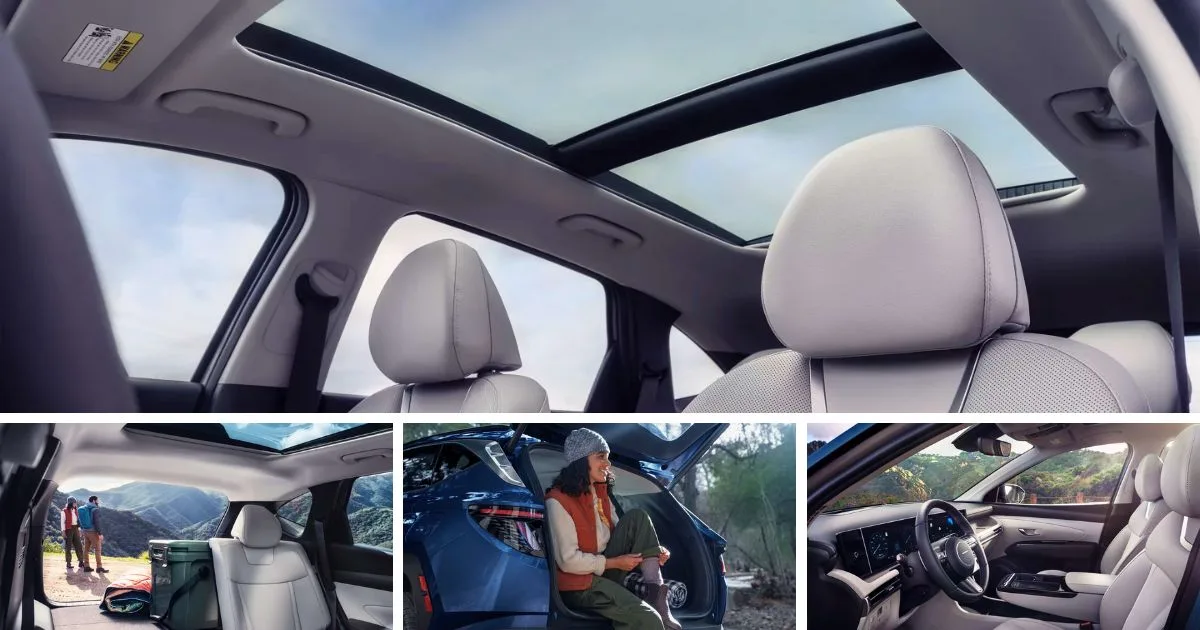 The interior of the 2026 Hyundai Tucson leans more on practicality than just upscale