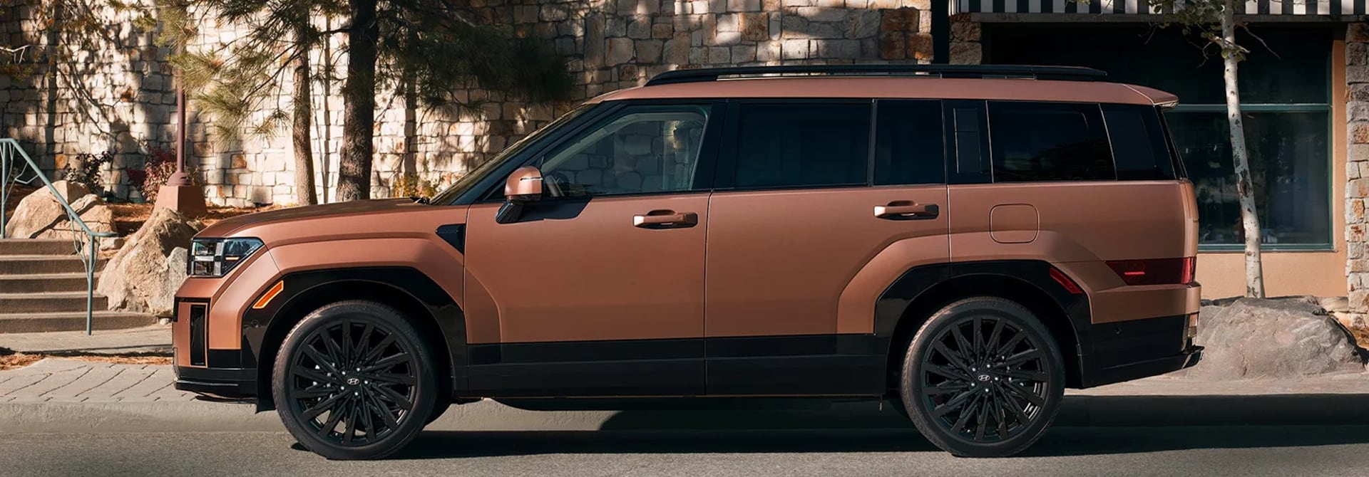 Santa Fe driving on highway