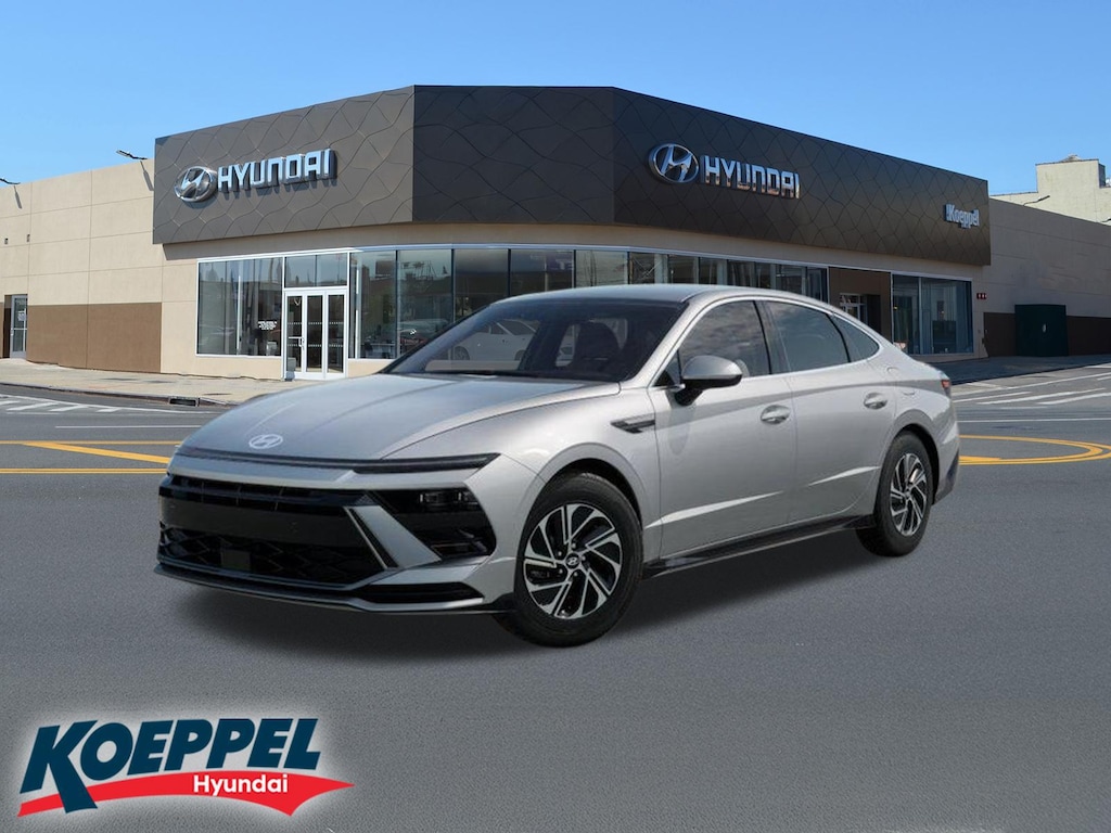 New 2026 Hyundai Sonata Hybrid Blue Sedan
