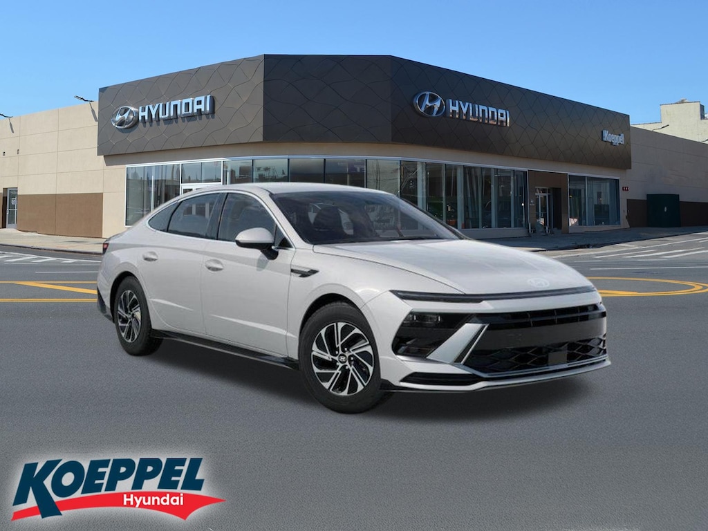 New 2026 Hyundai Sonata Hybrid Blue Sedan