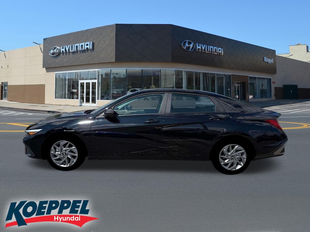 New 2026 Hyundai Elantra Hybrid Blue Sedan
