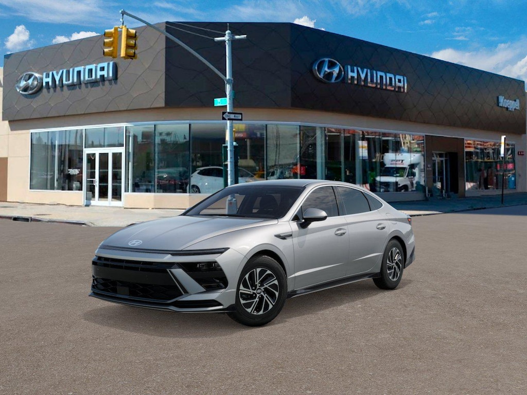 New 2026 Hyundai Sonata Hybrid Blue Sedan
