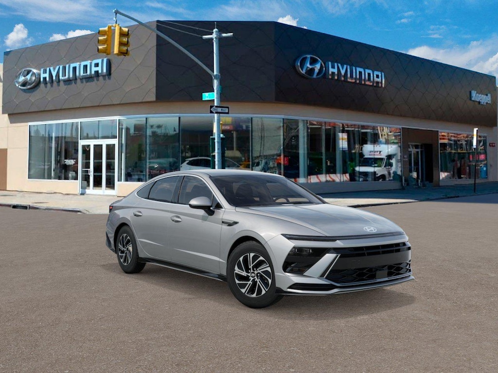 New 2026 Hyundai Sonata Hybrid Blue Sedan