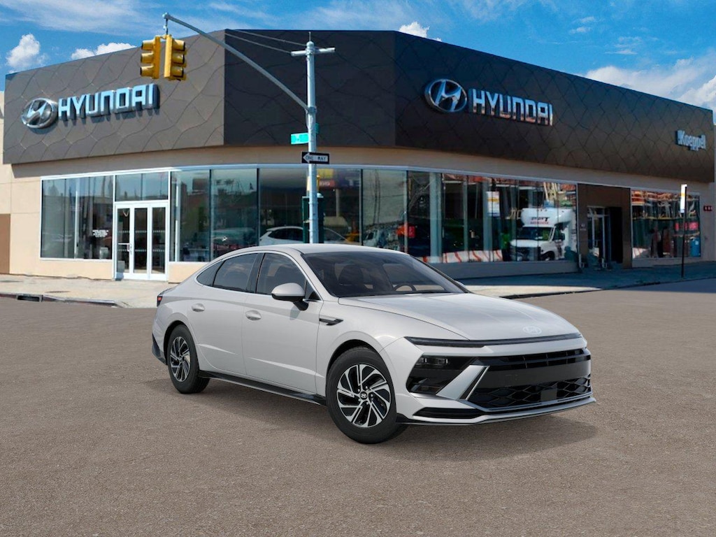 New 2026 Hyundai Sonata Hybrid Blue Sedan