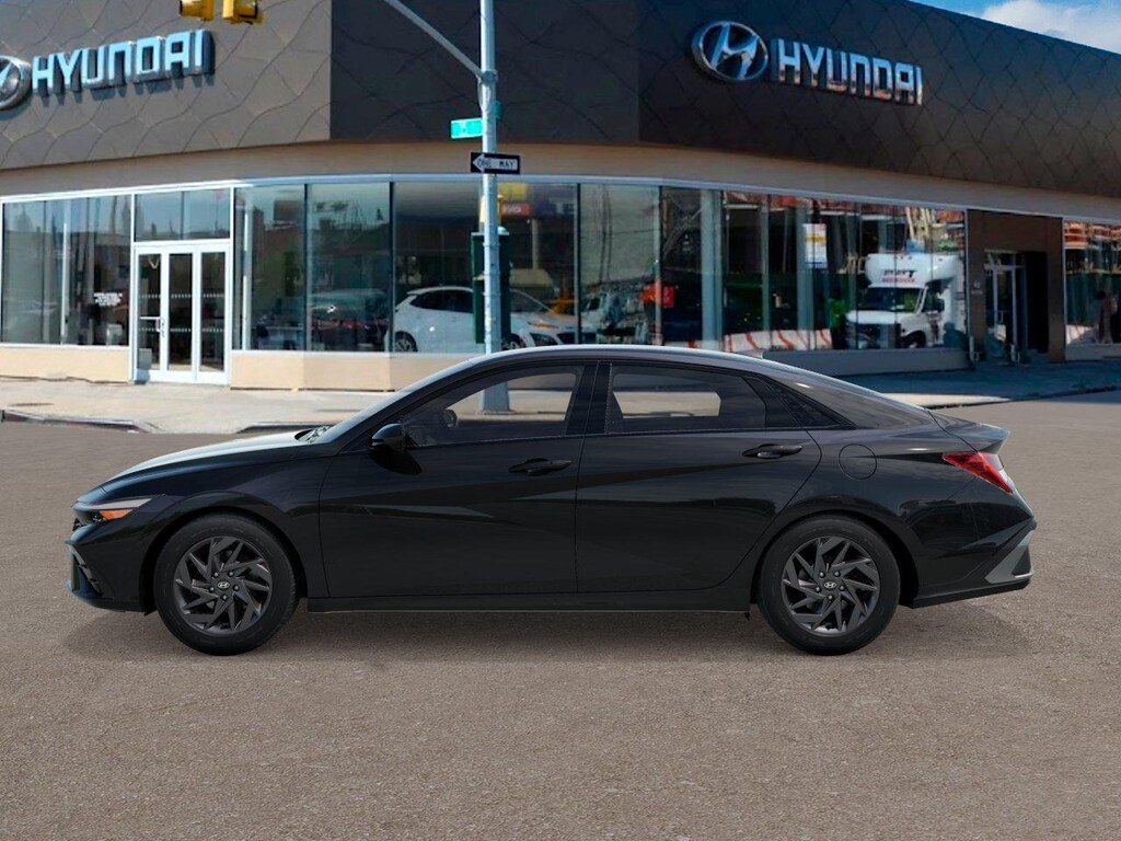 New 2026 Hyundai Elantra Hybrid Blue Sedan