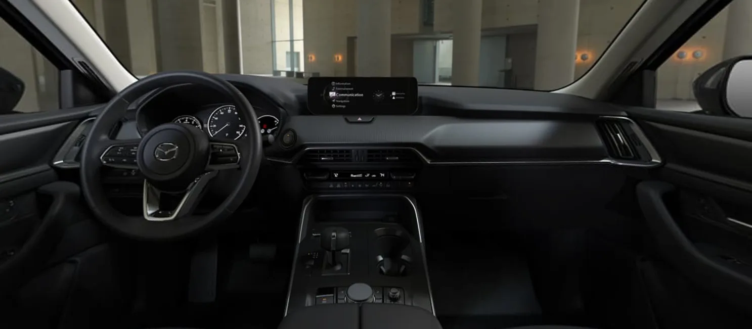 Interior of the Mazda CX-90 for sale in Queens, NY at Koeppel Mazda