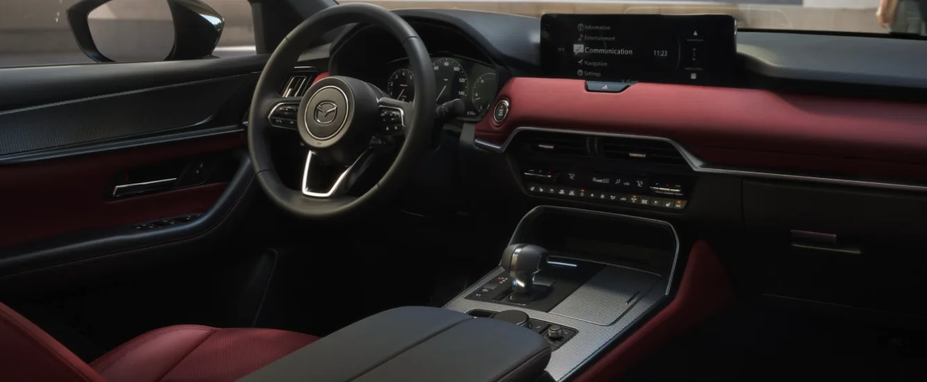 Interior of the Mazda CX-70 available for sale in Queens, NY at Koeppel Mazda