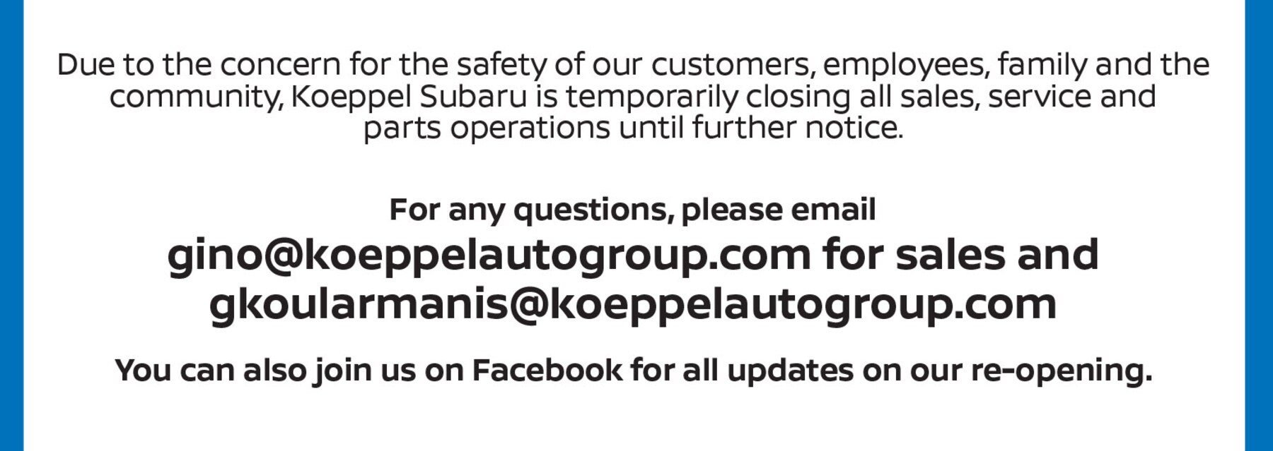 New Subaru & Used Car Dealer in Queens, NYC Koeppel Subaru