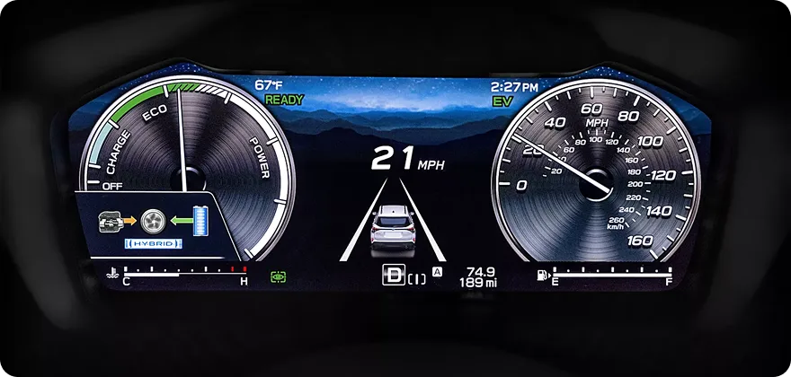 Standard Fully Digital Instrument Cluster