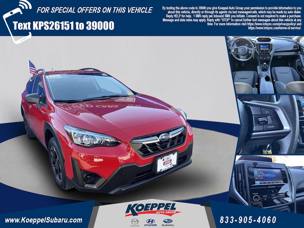 Certified 2023 Subaru Crosstrek Base SUV