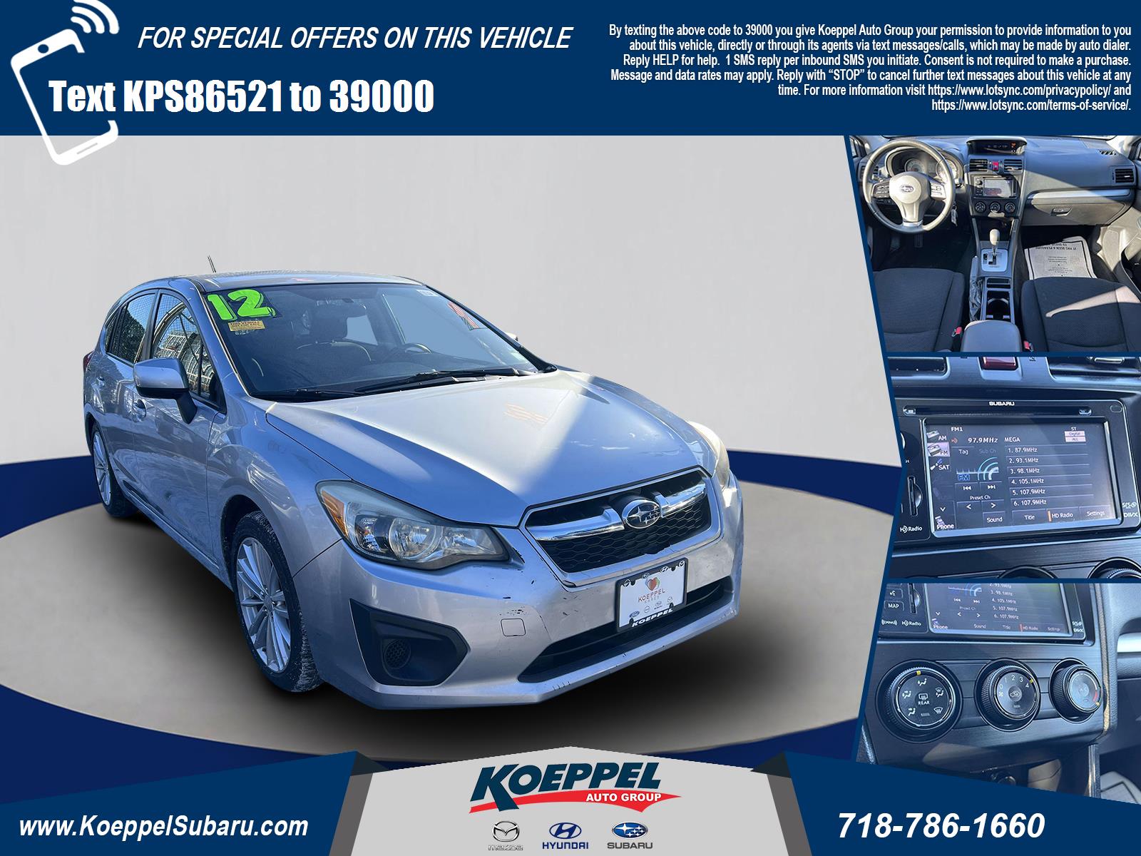 2012 Subaru Impreza 2.0I Premium