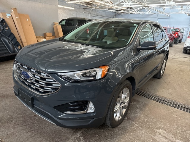 Used 2021 Ford Edge Titanium with VIN 2FMPK4K93MBA13210 for sale in Syracuse, NY